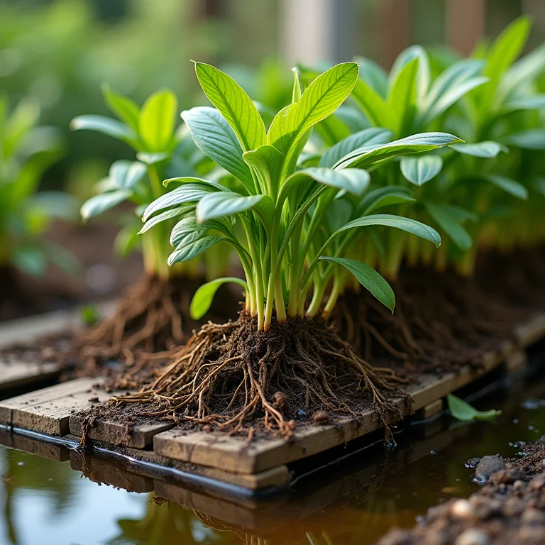 Drenagem inadequada causando problemas na horta vertical