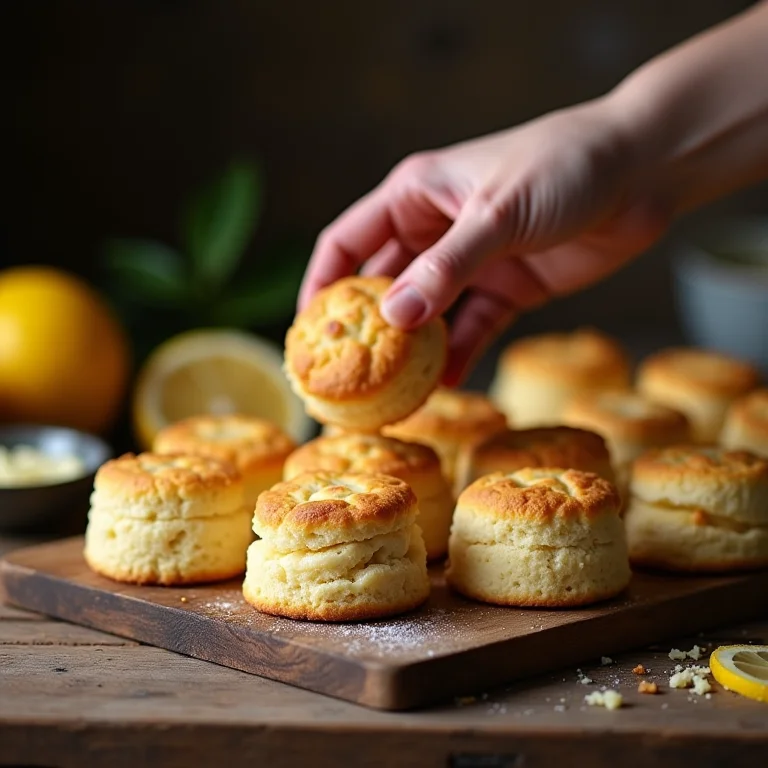 Escolhendo biscoitos para o pavê de limão