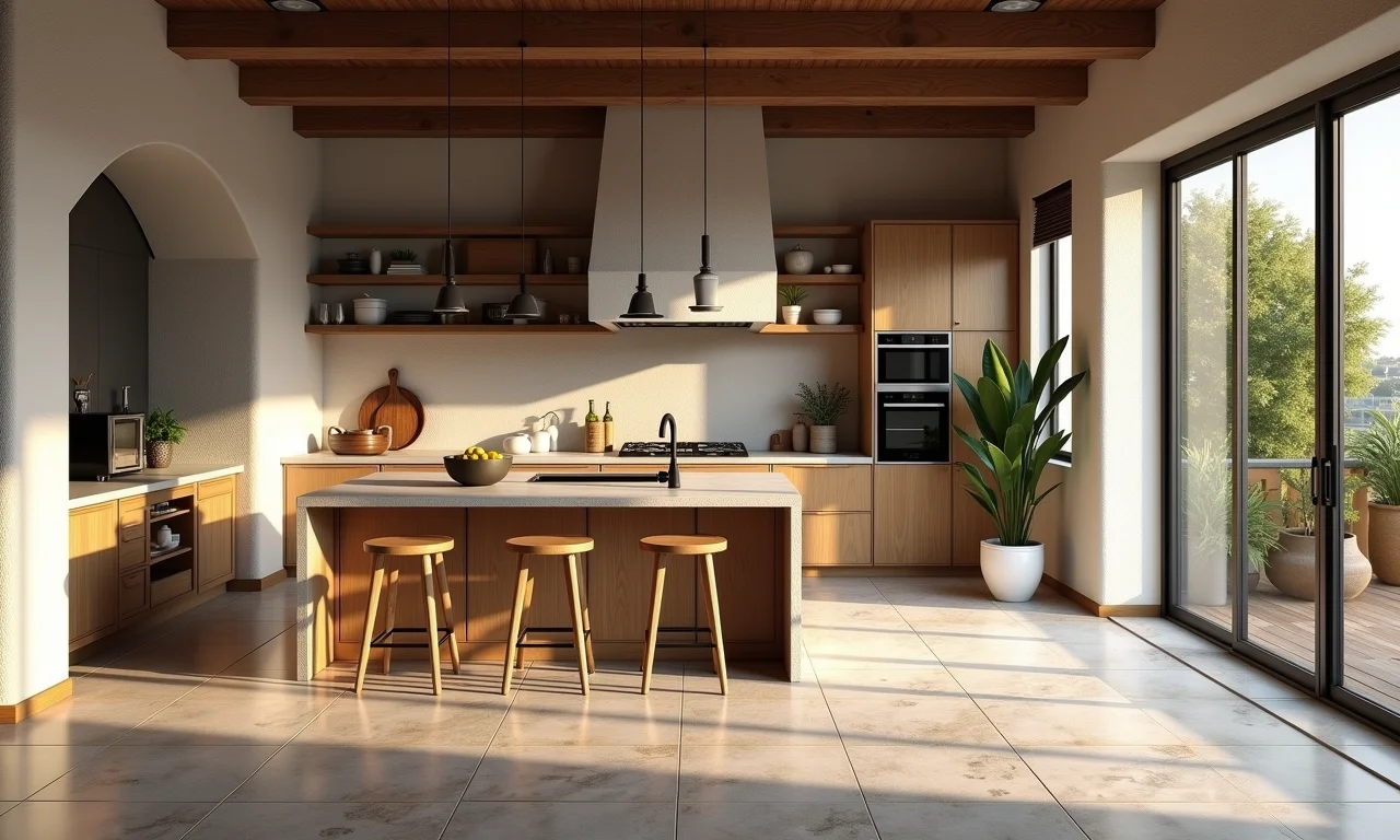 Escolhendo revestimento rústico para cozinha, design de interiores brasileiro.