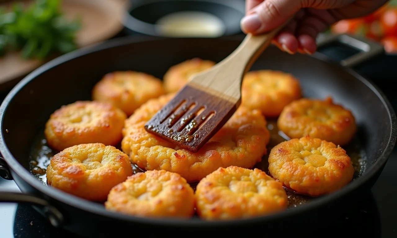 Farofa de cuscuz sendo preparada para ficar crocante.