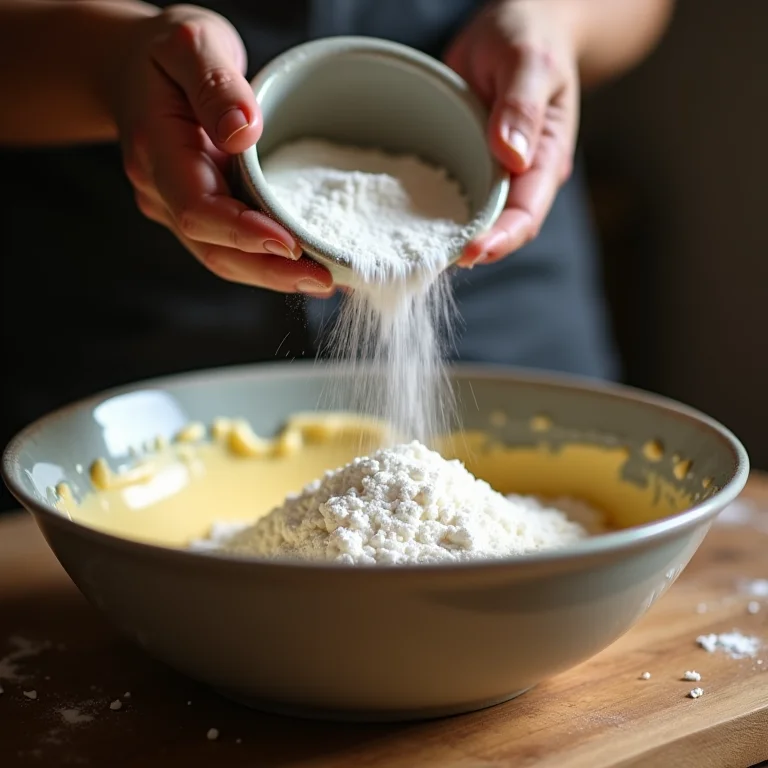 Fermento em pó para um bolo macio