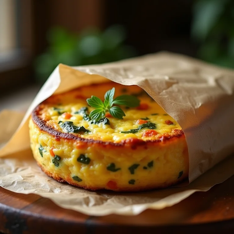 Frittata pronta para congelar