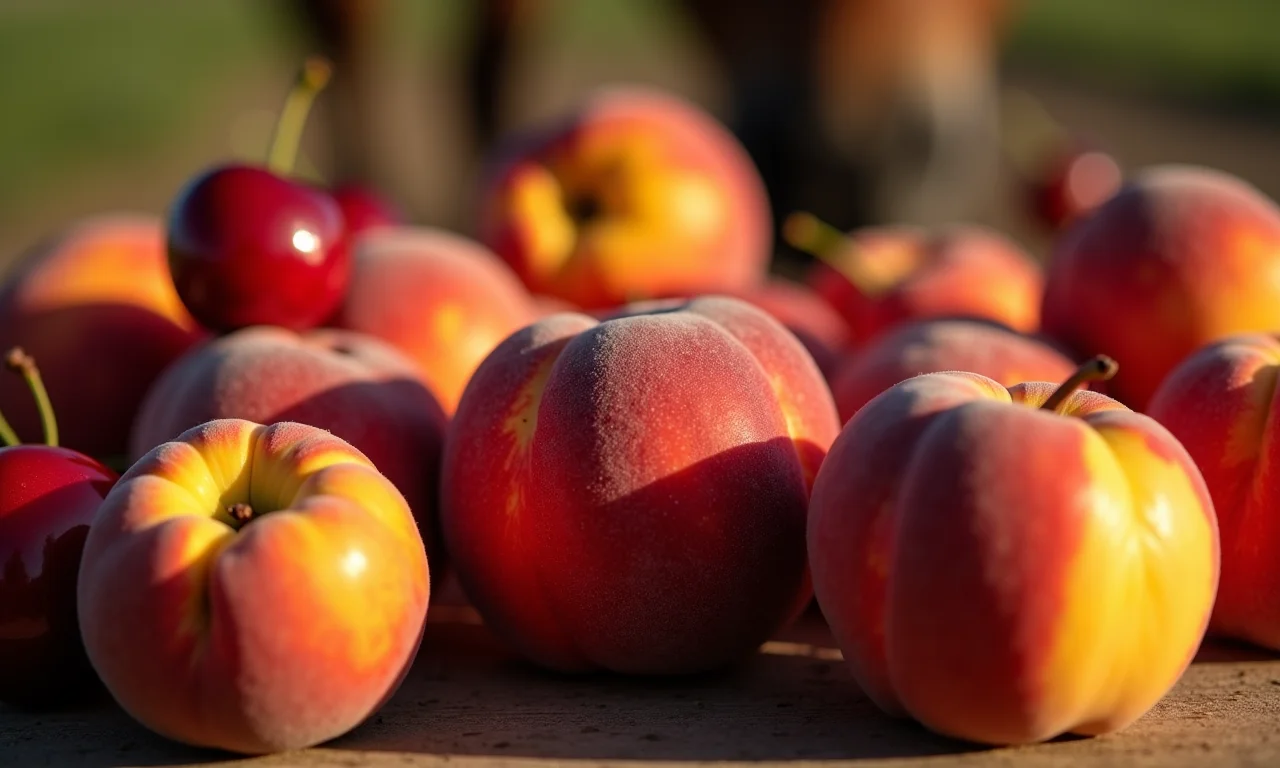 Frutas com caroço: risco de obstrução.
