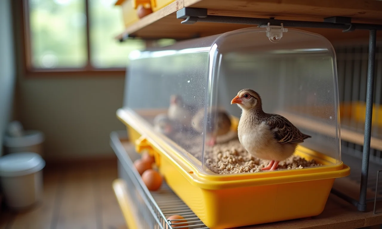 Gaiola com coletor de ovos: praticidade para o criador.