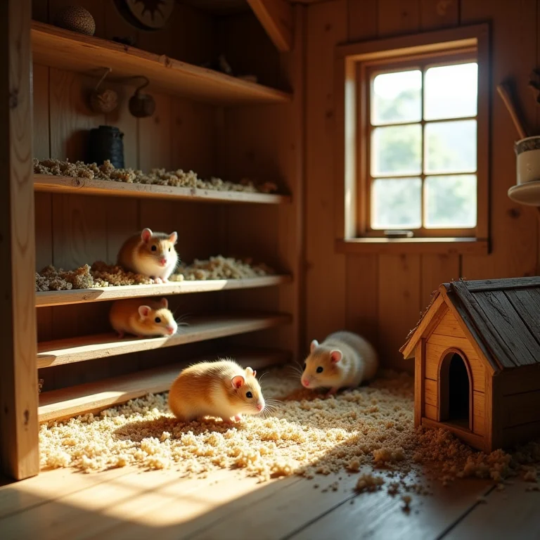 Gaiola completa para hamsters com acessórios