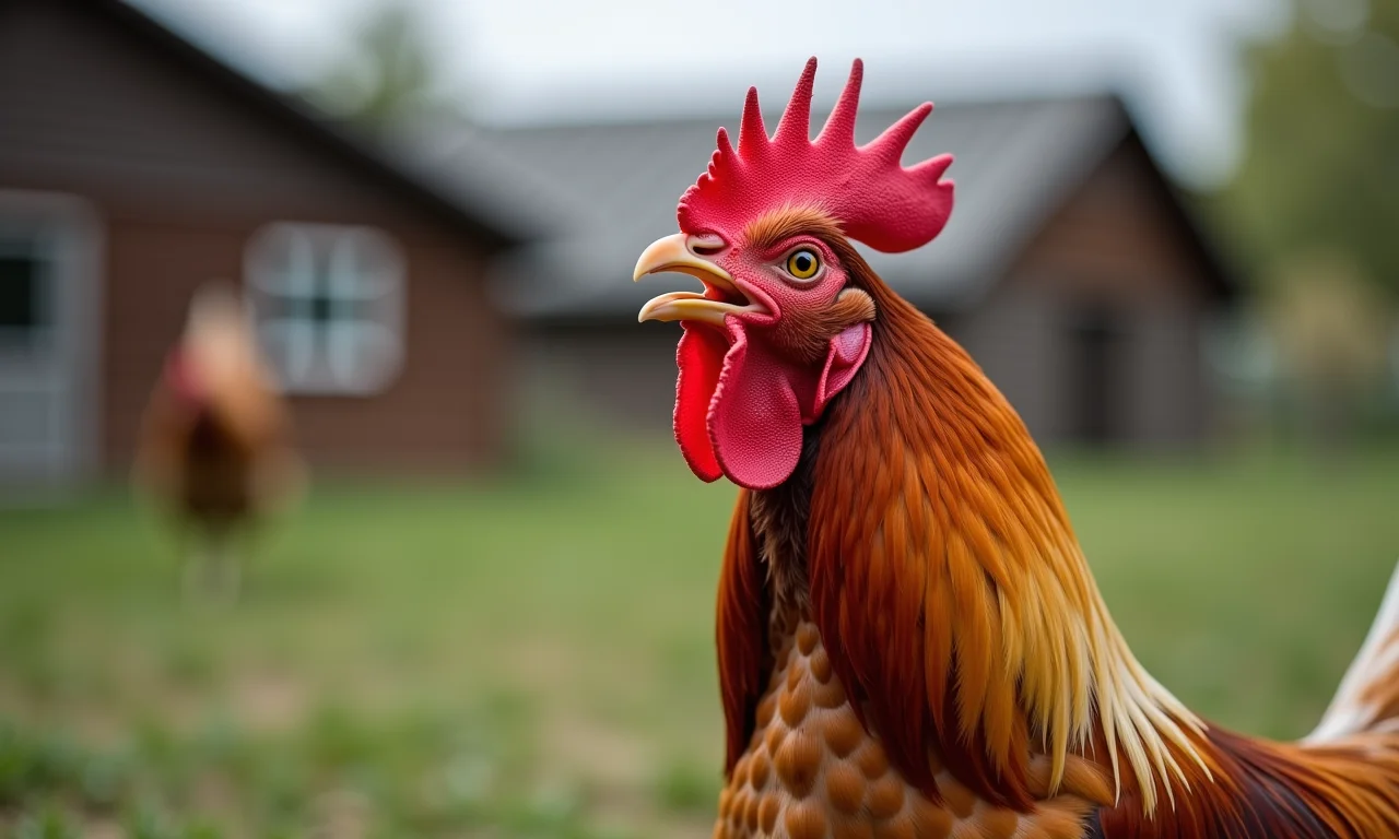 Galo cantando ao meio-dia, um comportamento incomum.