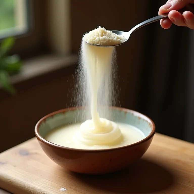 Gelatina para dar firmeza ao creme