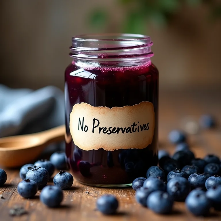 Geleia de mirtilo caseira sem conservantes