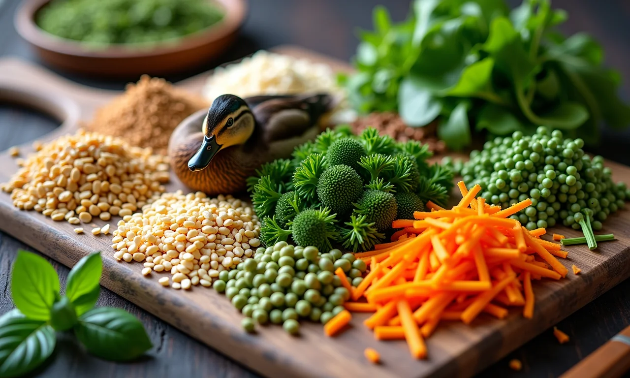Guia prático: seleção de alimentos para um cardápio ideal para patos.