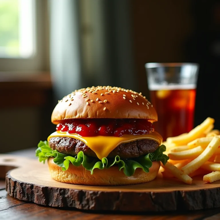 Hambúrguer gourmet com geleia de pimenta