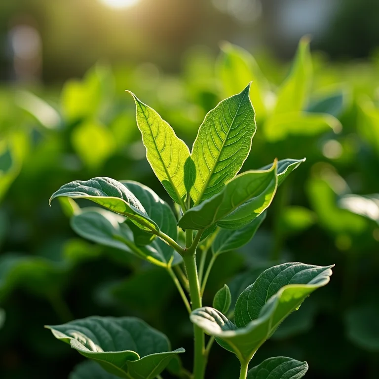 Hortaliças podadas com boa circulação de ar, prevenindo doenças.