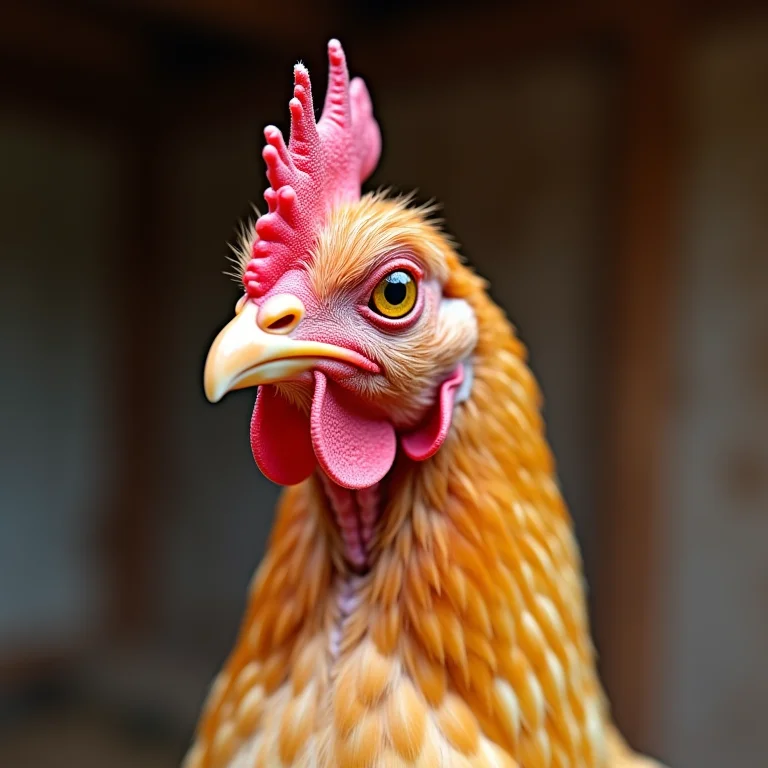 Infestação de piolhos em penas de galinha