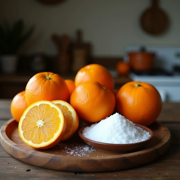Ingredientes da Calda de Laranja