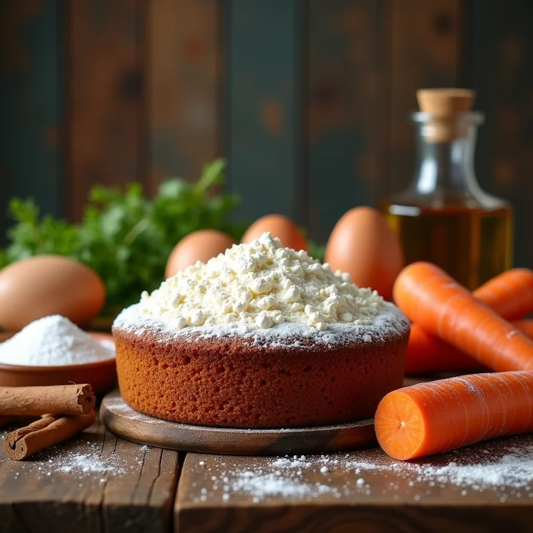 Ingredientes do Bolo de Cenoura