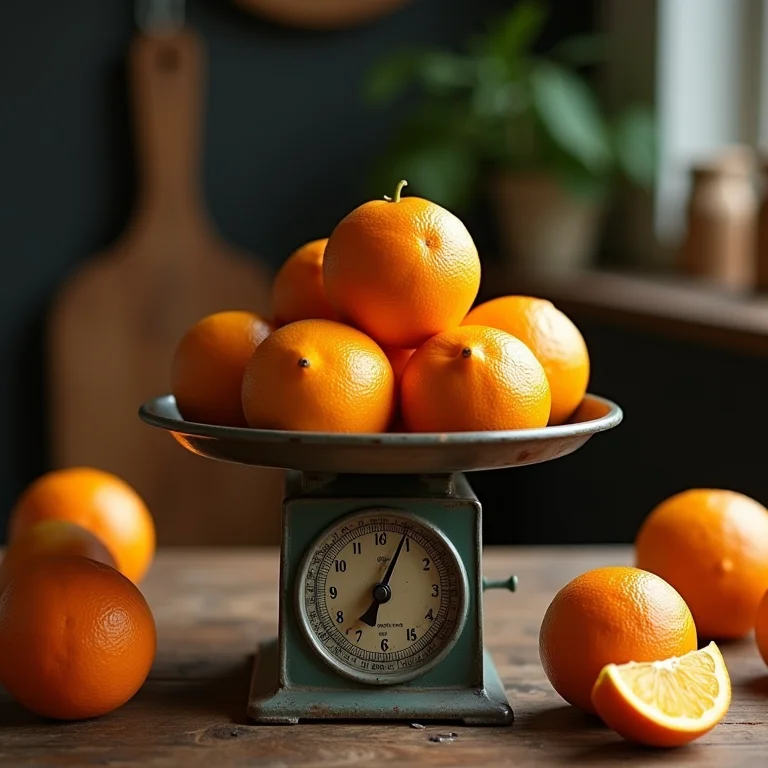 Ingredientes do suco de pitanga e laranja