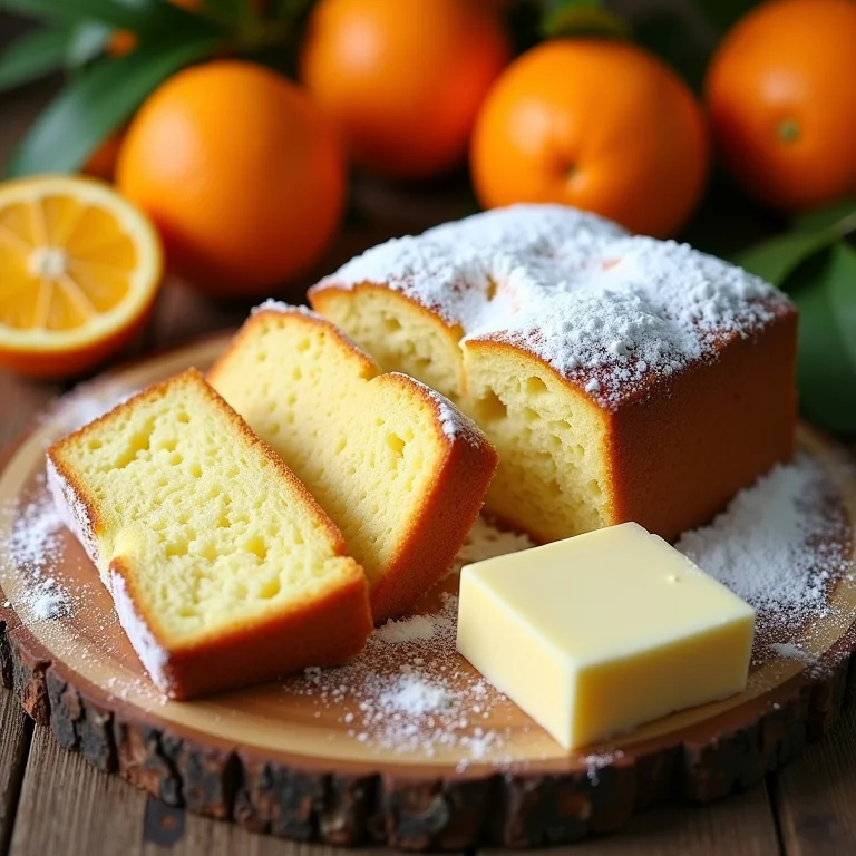 Ingredientes essenciais para o bolo de laranja fofinho.