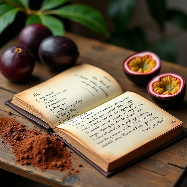 Ingredientes para bolo de maracujá com chocolate