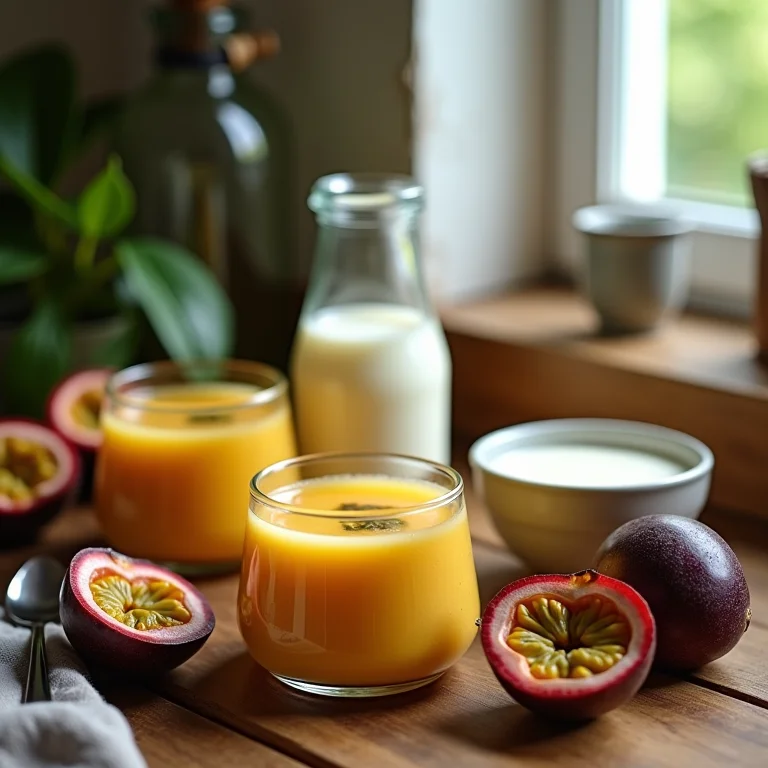 Ingredientes para pudim de maracujá sem forno