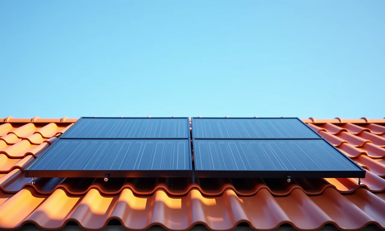 Instalação de coletores solares em telhado brasileiro com posicionamento ideal.