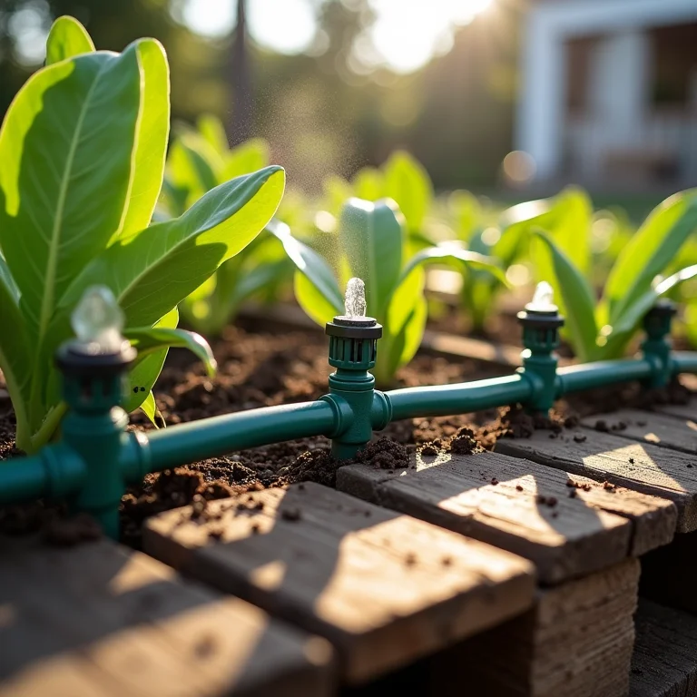 Instalando um sistema de irrigação por gotejamento em uma horta vertical