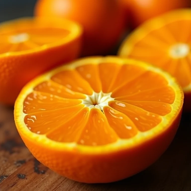 Laranjas maduras e suculentas para o pudim perfeito.