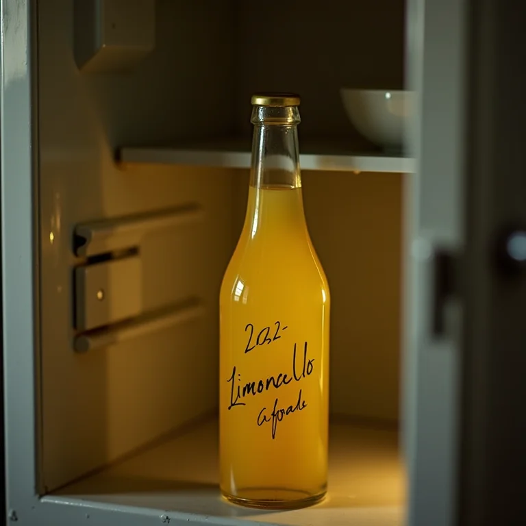 Limoncello caseiro e sua durabilidade.