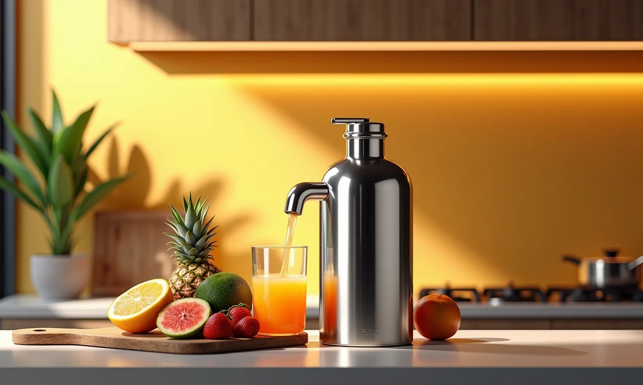 Liquidificadores da Marca X em uma cozinha moderna.