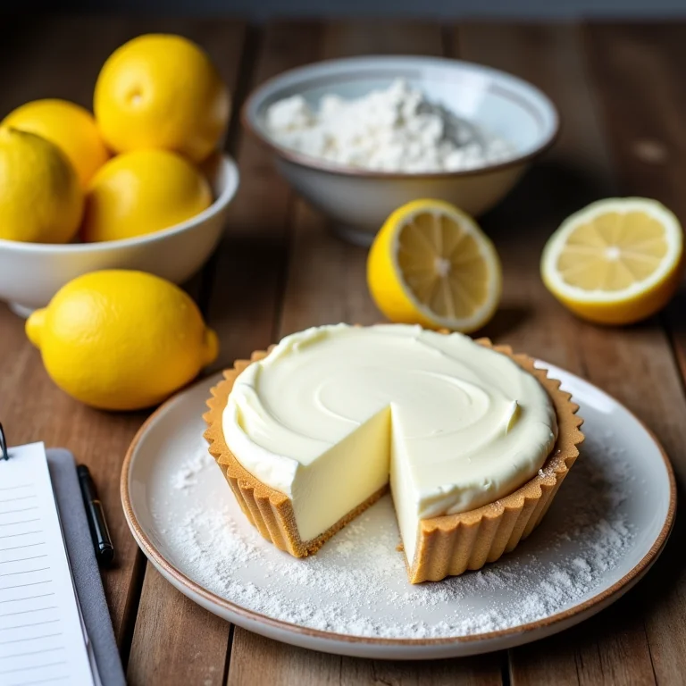 Lista de ingredientes da torta