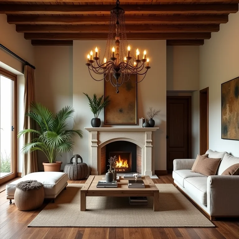 Lustre rústico com design autêntico