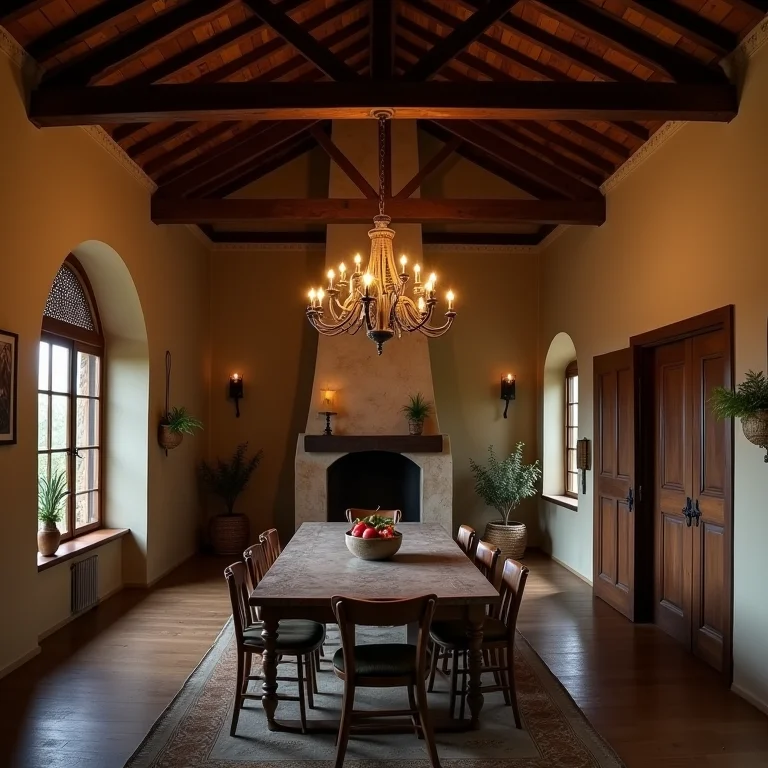 Lustre rústico que não combina com a decoração.