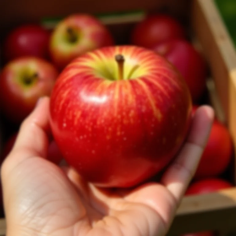 Maçãs frescas e de qualidade para o bolo.