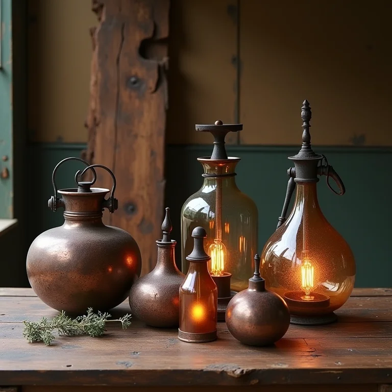 Materiais rústicos para iluminação colonial