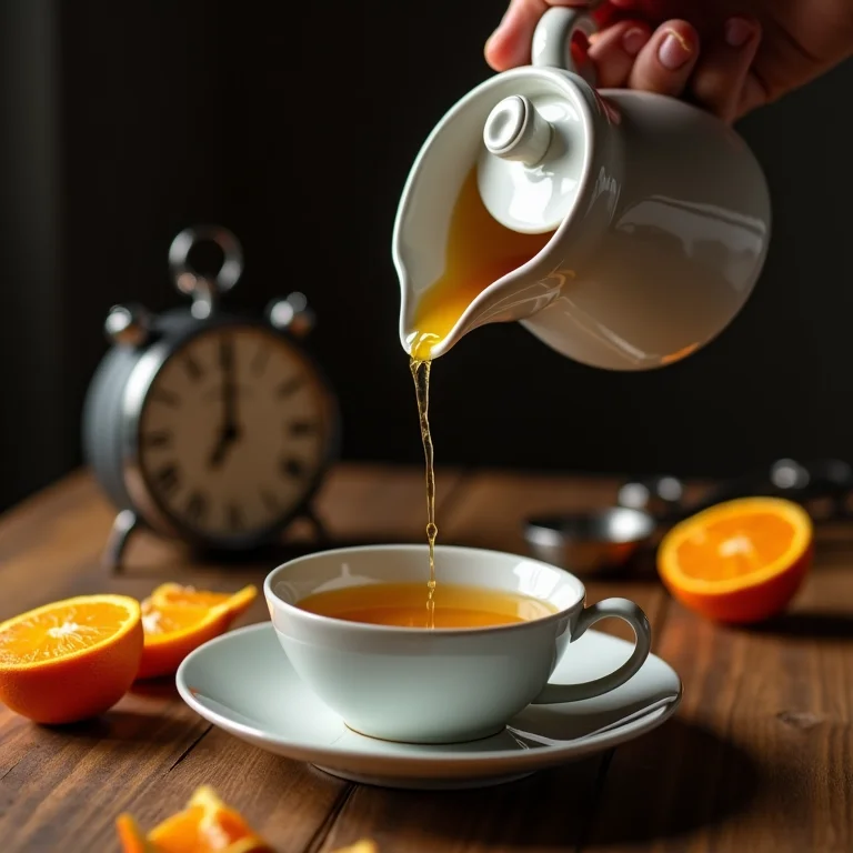 Medindo a quantidade de chá