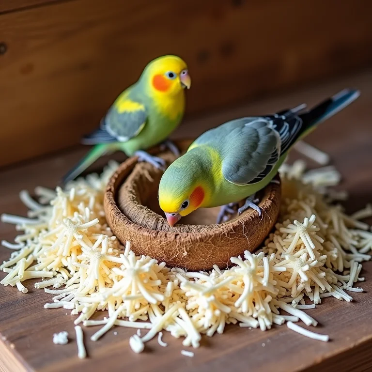 Melhores materiais para ninho de calopsita