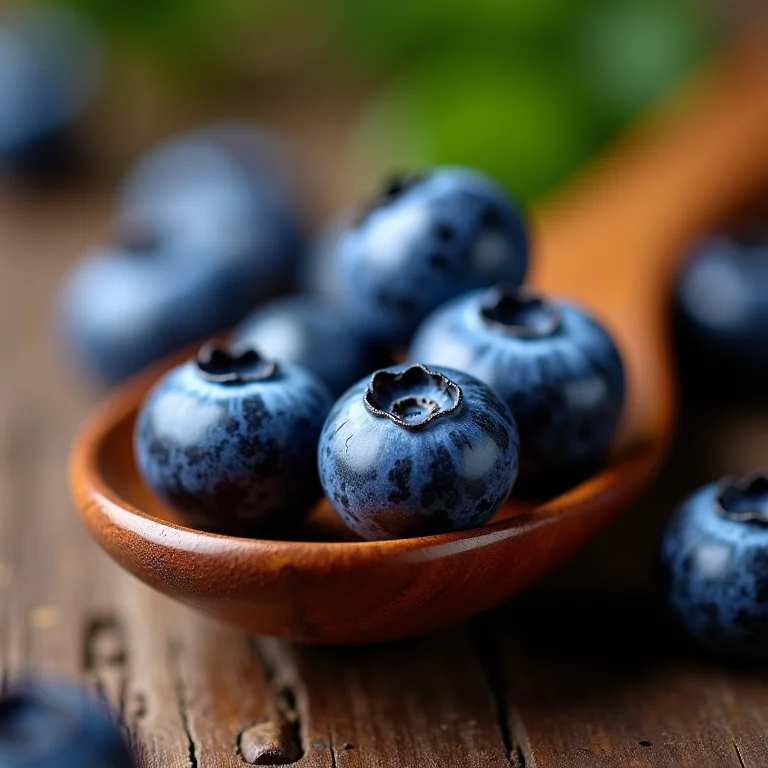 Mirtilos ricos em antioxidantes