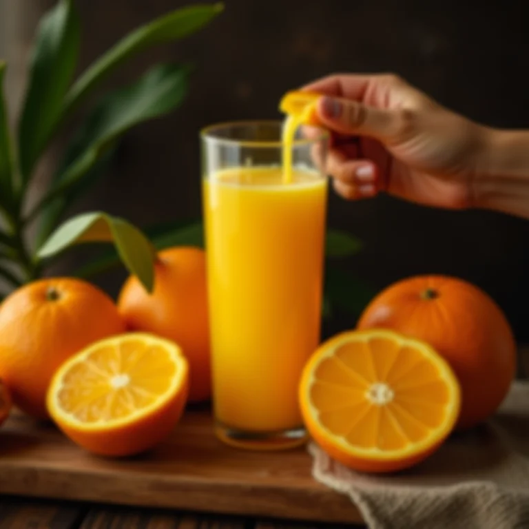 Modo de preparo do suco de pitanga e laranja
