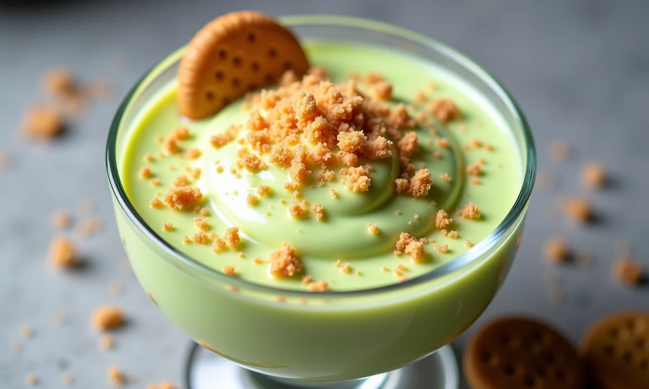 Mousse de limão com biscoito maisena.