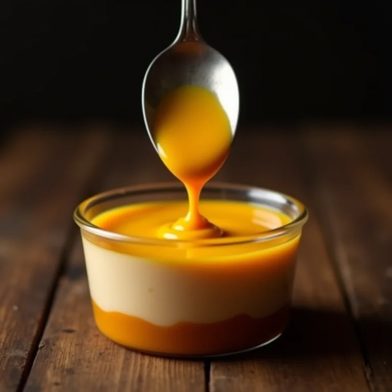 Mousse de maracujá com consistência aguada