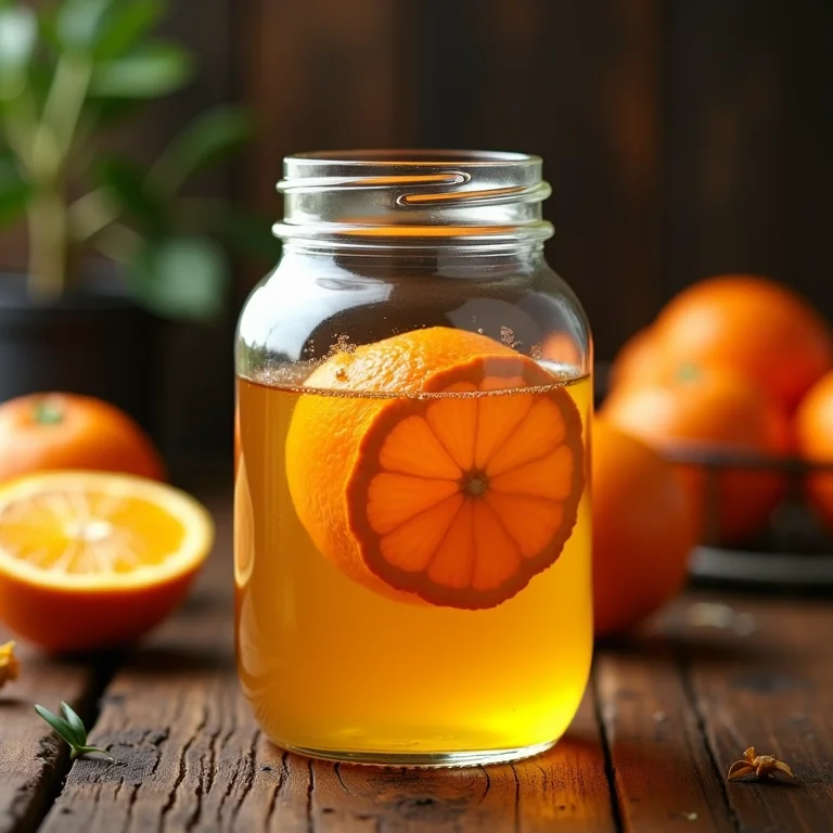 Óleo essencial de laranja caseiro sendo extraído.