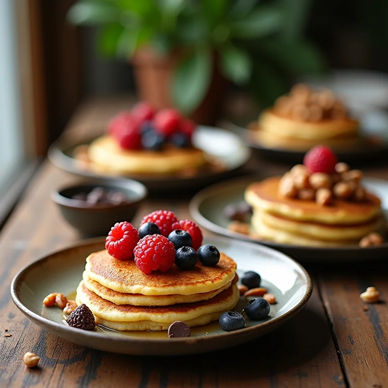 Opções de acompanhamentos para panqueca de banana