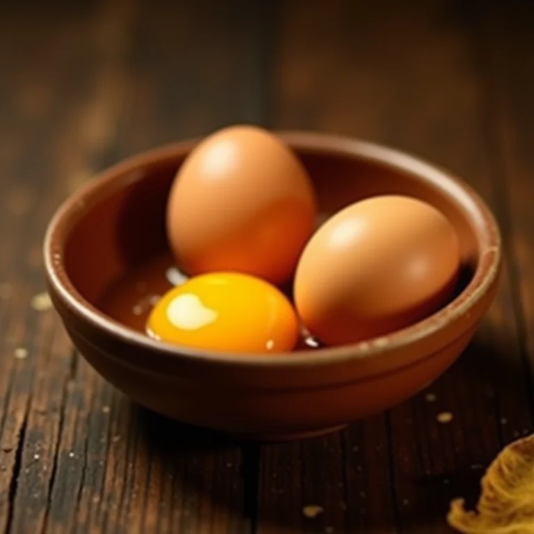 Ovos caipiras para bolo