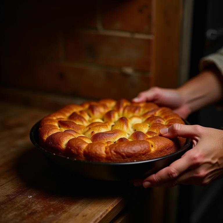 Paciência e carinho ao fazer bolo de maçã