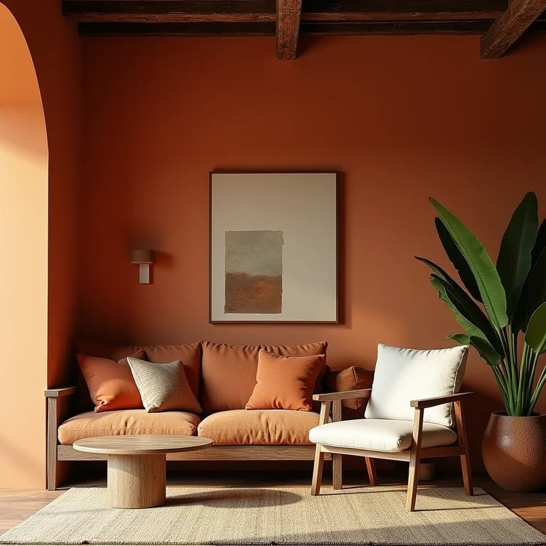 Paleta de cores para iluminação rústica colonial