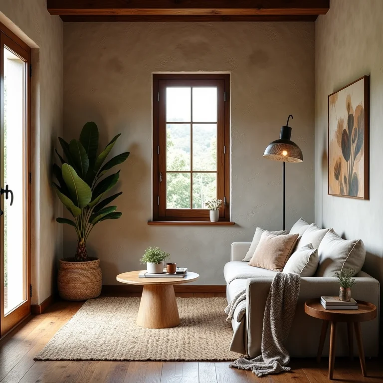 Paredes internas com textura rústica: ambientes acolhedores