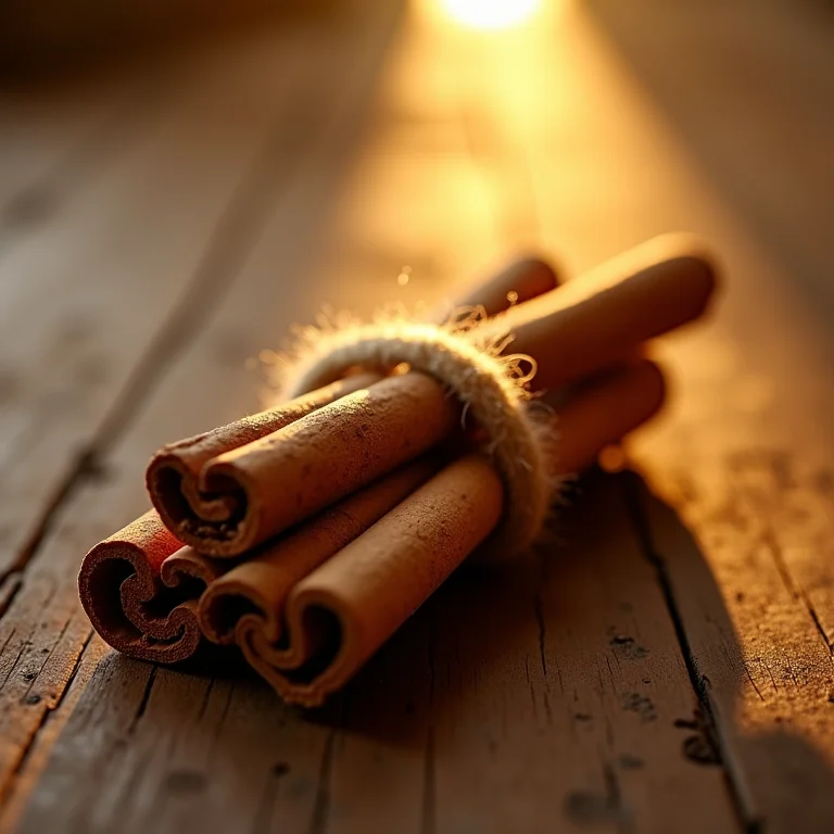 Paus de canela amarrados