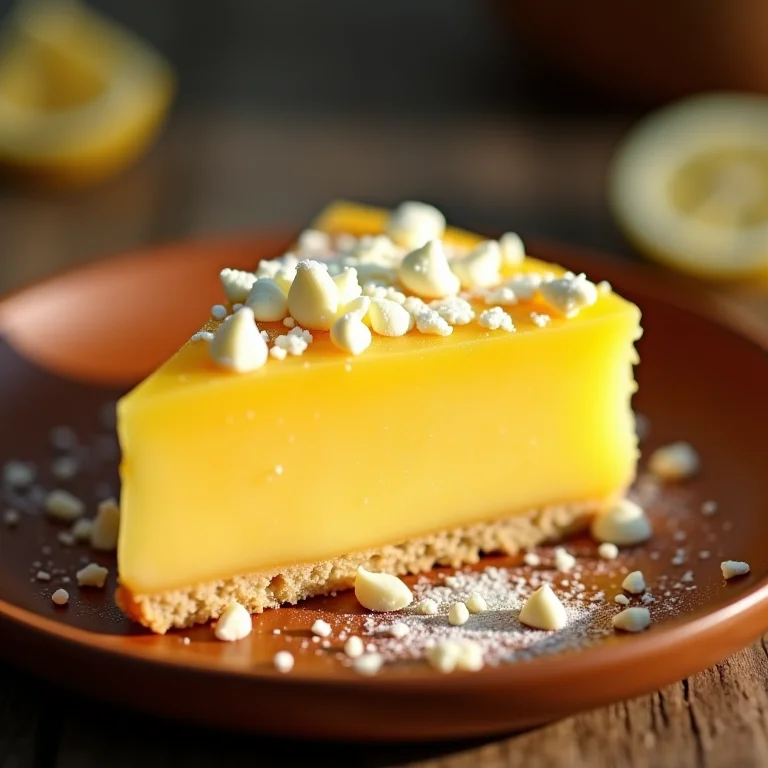 Pavê de limão com chocolate branco