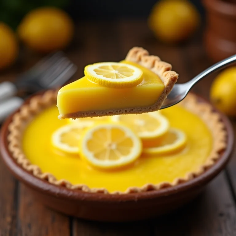 Pavê de limão com textura extremamente cremosa.