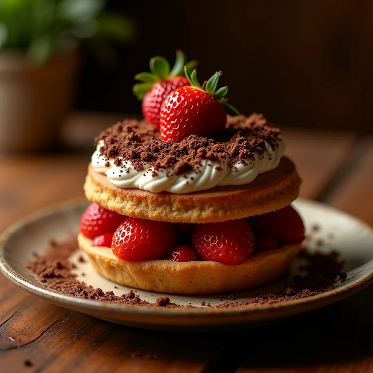 Pavê de morango com chocolate, uma combinação perfeita