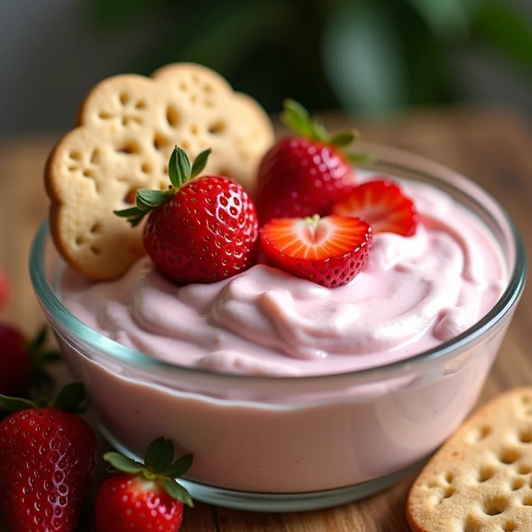 Pavê de morango cremoso com biscoito champanhe.