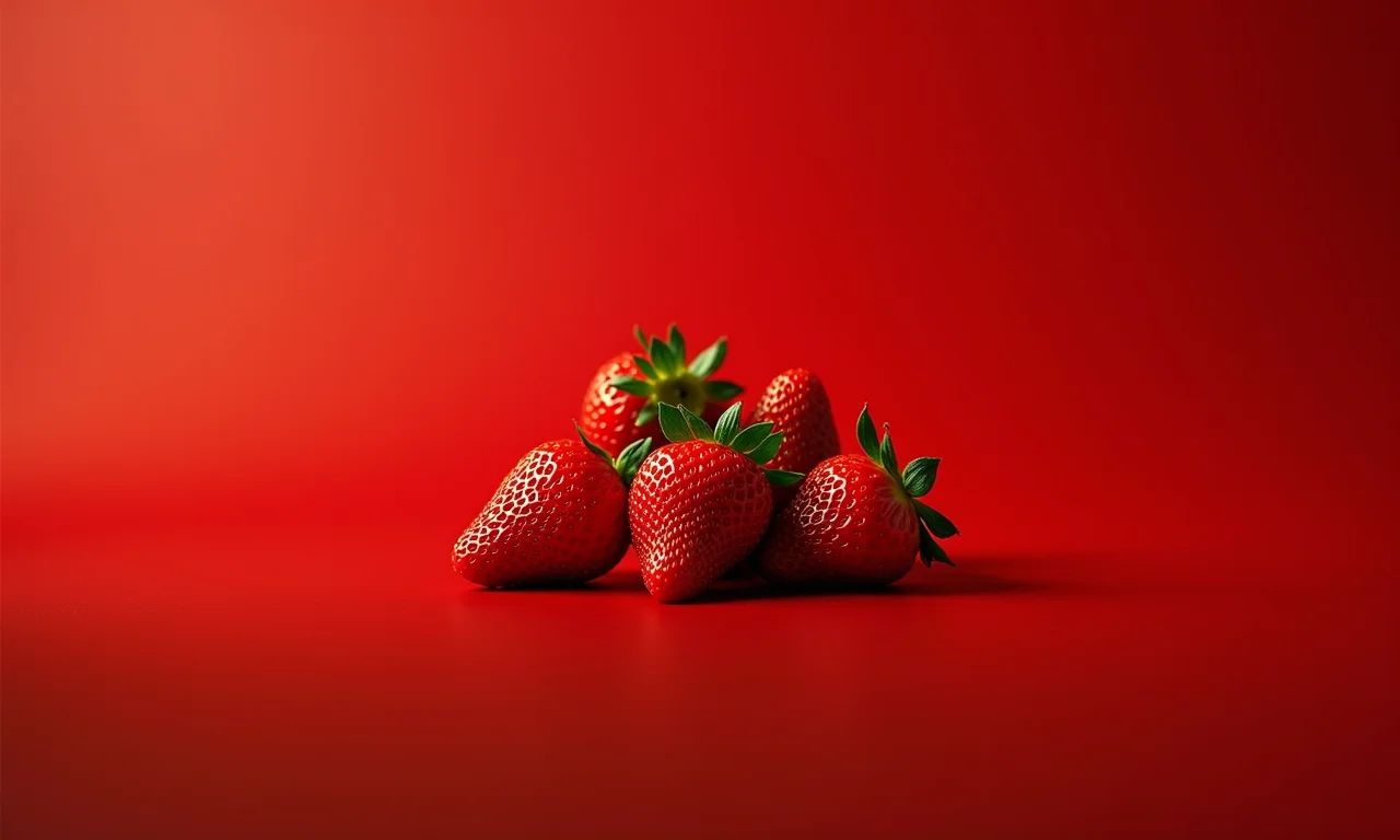 Pilha de morangos frescos e maduros.